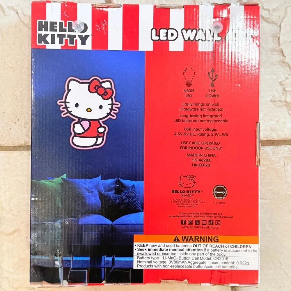 Hello Kitty Sanrio Light Up Picture LED Wall Decor Art New